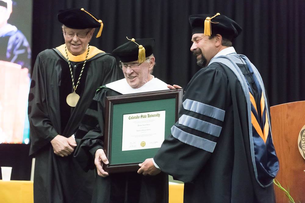 CSU presented an honorary doctorate to Thomas H. Bailey