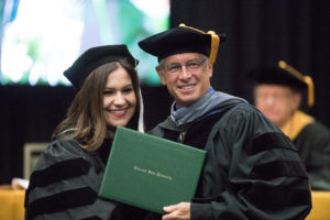 graduate with dean Stetter