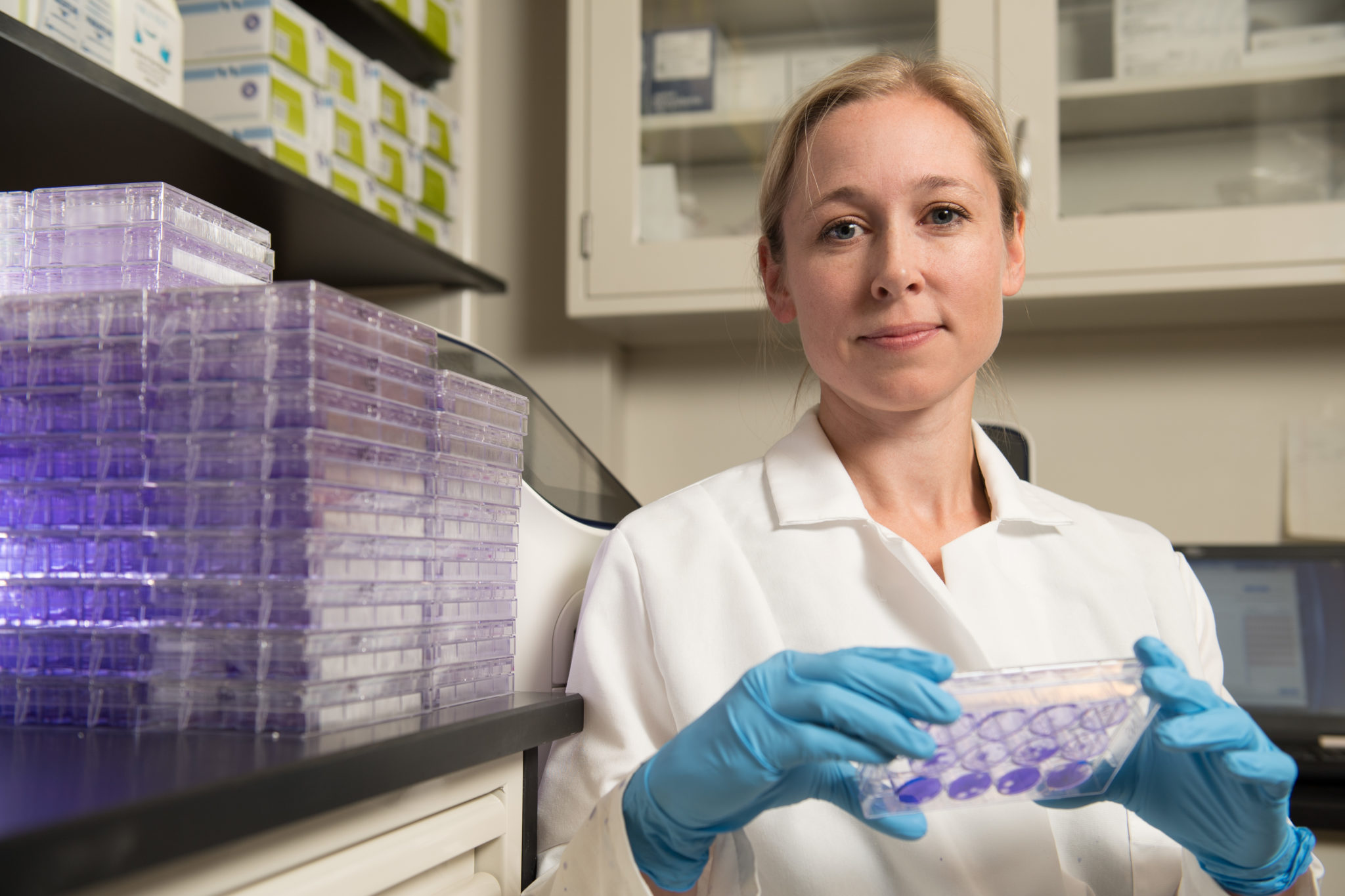 Rebekah Kading in her lab at Colorado State University