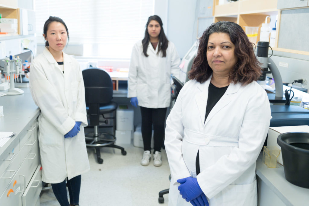 A CSU research team in the lab, led by Rushika Perera