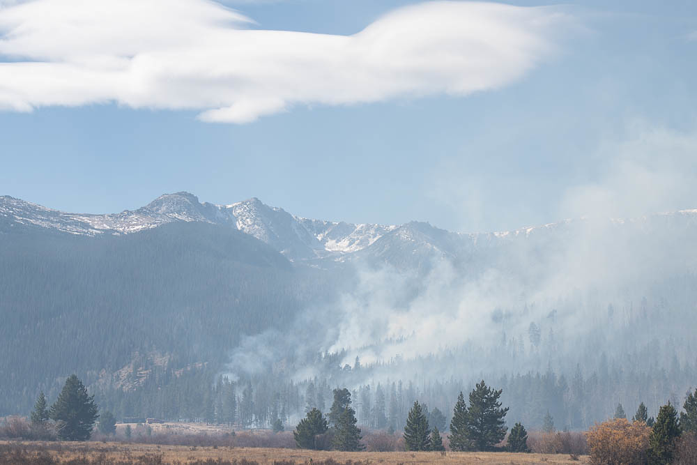 Cameron Peak Fire burns above CSU's Mountain Campus