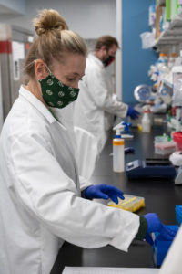 Rebekah Kading in the lab at CSU